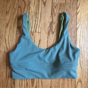 Lululemon Athletica Align Blue Green Reversible Sports Bra Size 6